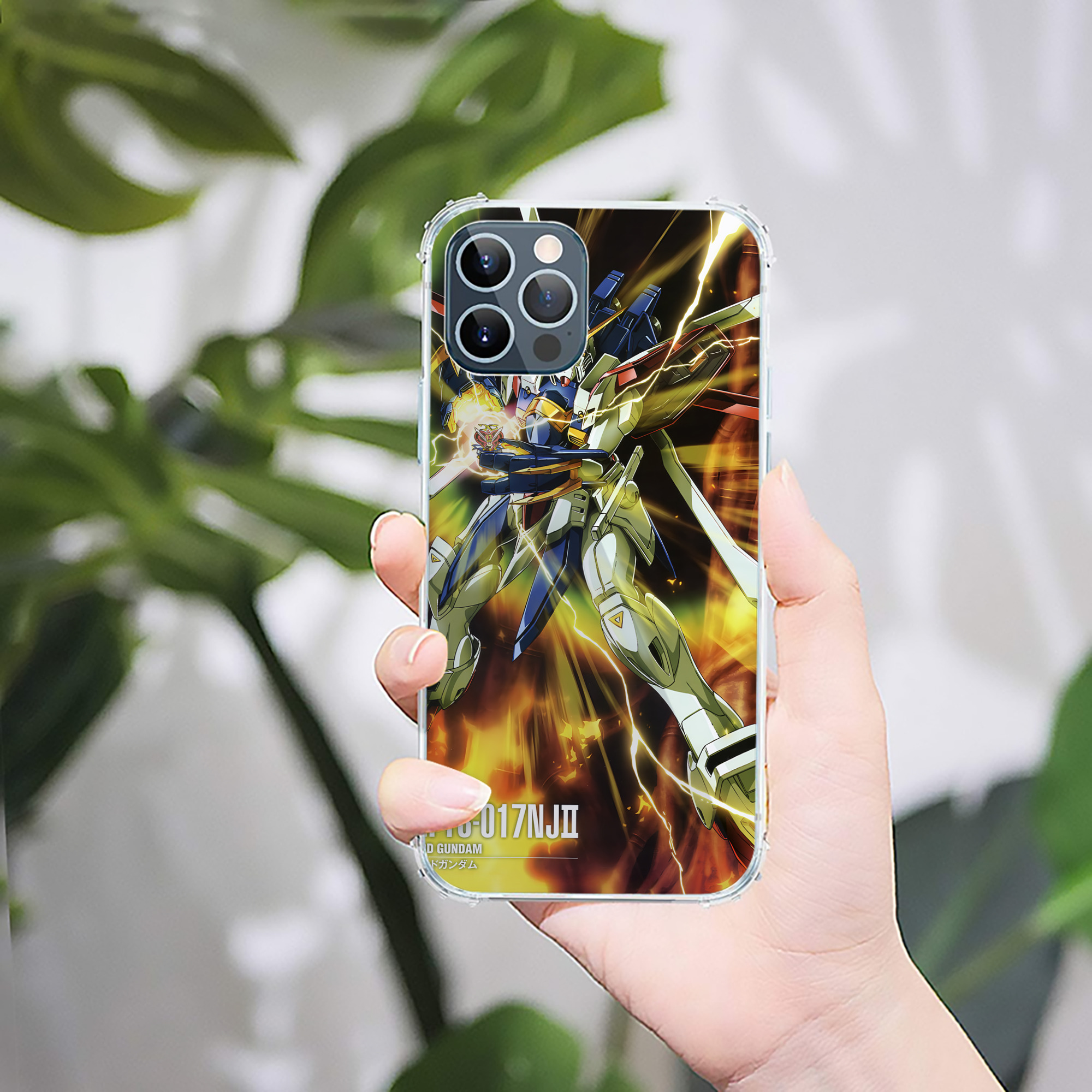 （画像用） 機動戦士ガンダム Mobile Suit Gundam 【iPhone 12シリーズ対応】透明スマホケース（クリアソフトケース）